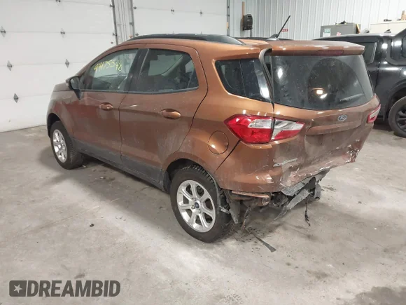 ✅ 2020 Ford EcoSport SE • VIN: MAJ6S3GL8LC389856 • Lot: 44175548. Wystawiony na IAAI z przebiegiem 46 265 mil. Bezpłatny archiwum sprzedaży aukcyjnych z USA i szczegółowy raport historii pojazdu na DreamBid. Zdjęcie 3.