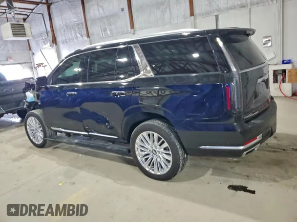 ✅ 2025 Cadillac Escalade 4WD Premium Luxury • VIN: 1GYS9BRLXSR197338 • Lot: 98622525. Wystawiony na Copart z przebiegiem 14 554 mil. Bezpłatny archiwum sprzedaży aukcyjnych z USA i szczegółowy raport historii pojazdu na DreamBid. Zdjęcie 2.