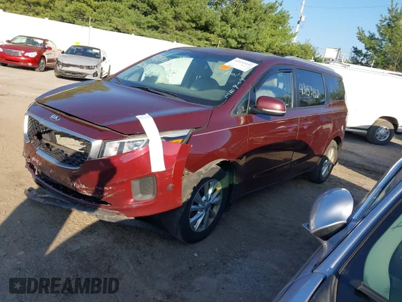 ✅ 2016 Kia Sedona LX • VIN: KNDMB5C14G6200187 • Лот: 43153152. Опубликован ранее на IAAI с пробегом 159 993 миль. Бесплатный доступ к архиву аукционных продаж из США и подробный отчёт об истории автомобиля на DreamBid. Изображение 2.
