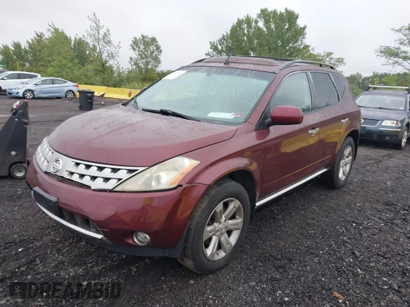 ✅ 2007 Nissan Murano S • VIN: JN8AZ08W47W606254 • Lot: 43047146. Wystawiony na IAAI z przebiegiem 143 317 mil. Bezpłatny archiwum sprzedaży aukcyjnych z USA i szczegółowy raport historii pojazdu na DreamBid. Zdjęcie 2.