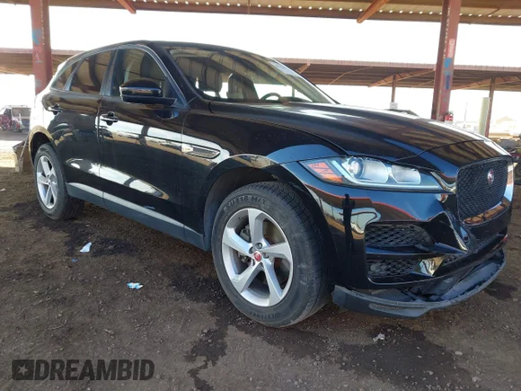 ✅ 2018 Jaguar F-Pace 30t Premium • VIN: SADCJ2GX9JA236784 • Lot: 44329673. Listed on IAAI with 106,392 mi. Free auction sales archive from the USA and detailed vehicle history report at DreamBid. Image 1.