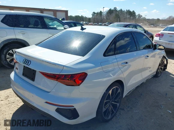 ✅ 2024 Audi S3 Premium Plus • VIN: WAUH3DGY6RA048619 • Лот: 44454138. Опубліковано раніше на IAAI з пробігом 17 652 миль. Безкоштовний доступ до архіву аукціонних продажів зі США та докладний звіт про історію автомобіля на DreamBid. Зображення 4.