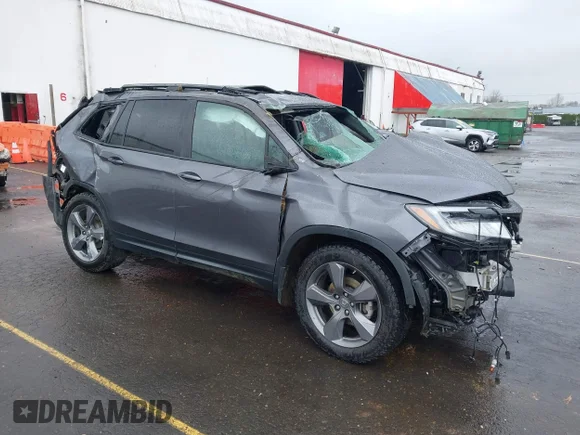✅ 2019 Honda Passport Touring • VIN: 5FNYF8H90KB025939 • Lot: 44544708. Listed on IAAI with 85,899 mi. Free auction sales archive from the USA and detailed vehicle history report at DreamBid. Image 1.