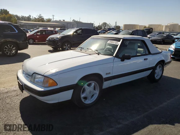 ✅ 1989 Ford Mustang • VIN: 1FABP44E2KF180315 • Lot: 89904145. Listed on Copart with 14,507 mi. Free auction sales archive from the USA and detailed vehicle history report at DreamBid. Image 1.