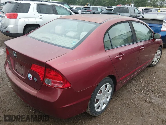 ✅ 2008 Honda Civic LX • VIN: 1HGFA16568L027800 • Lot: 44843854. Wystawiony na IAAI z przebiegiem 152 350 mil. Bezpłatny archiwum sprzedaży aukcyjnych z USA i szczegółowy raport historii pojazdu na DreamBid. Zdjęcie 4.
