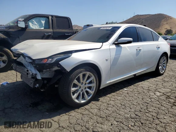 ✅ 2021 Cadillac CT5 Luxury • VIN: 1G6DM5RK7M0116005 • Lot: 58039236. Listed on Copart with 62,577 mi. Free auction sales archive from the USA and detailed vehicle history report at DreamBid. Image 1.
