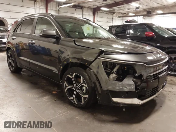 ✅ 2023 Kia Niro SX Touring • VIN: KNDCR3LF2P5073629 • Lot: 41966784. Listed on IAAI with 3,763 mi. Free auction sales archive from the USA and detailed vehicle history report at DreamBid. Image 1.