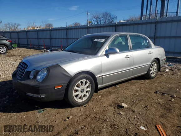 ✅ 2005 Kia Amanti • VIN: KNALD124355058148 • Lot: 47057366. Wystawiony na Copart z przebiegiem 199 425 mil. Bezpłatny archiwum sprzedaży aukcyjnych z USA i szczegółowy raport historii pojazdu na DreamBid. Zdjęcie 1.