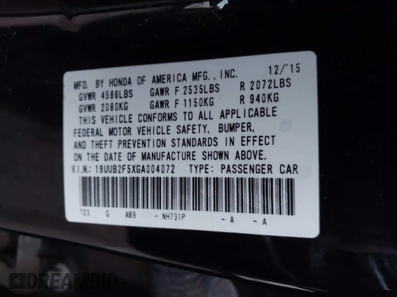 ✅ 2016 Acura TLX Technology • VIN: 19UUB2F5XGA004072 • Lot: 44197045. Wystawiony na IAAI z przebiegiem Nie podano. Bezpłatny archiwum sprzedaży aukcyjnych z USA i szczegółowy raport historii pojazdu na DreamBid. Zdjęcie 9.