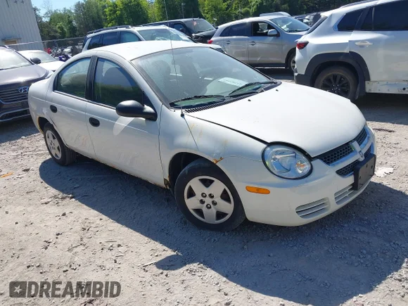 ✅ 2004 Dodge Neon SE • VIN: 1B3ES26C54D643909 • Lot: 45282442. Wystawiony na IAAI z przebiegiem 59 106 mil. Bezpłatny archiwum sprzedaży aukcyjnych z USA i szczegółowy raport historii pojazdu na DreamBid. Zdjęcie 1.