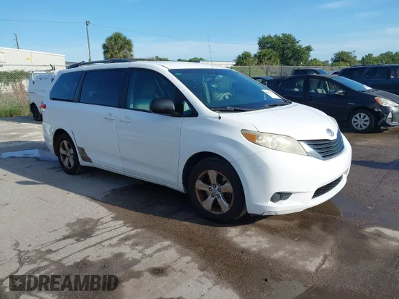 ✅ 2011 Toyota Sienna LE • VIN: 5TDKK3DC2BS054862 • Lot: 45390074. Listed on IAAI with 276,365 mi. Free auction sales archive from the USA and detailed vehicle history report at DreamBid. Image 1.
