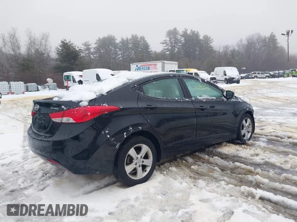 ✅ 2013 Hyundai Elantra GLS • VIN: 5NPDH4AE9DH410252 • Lot: 44005653. Listed on IAAI with 108,085 mi. Free auction sales archive from the USA and detailed vehicle history report at DreamBid. Image 4.