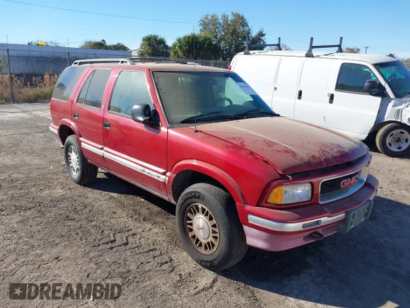 ✅ 1995 GMC Jimmy SL • VIN: 1GKDT13W9S2535337 • Лот: 44461698. Опубликован ранее на IAAI с пробегом 124 402 миль. Бесплатный доступ к архиву аукционных продаж из США и подробный отчёт об истории автомобиля на DreamBid. Изображение 1.