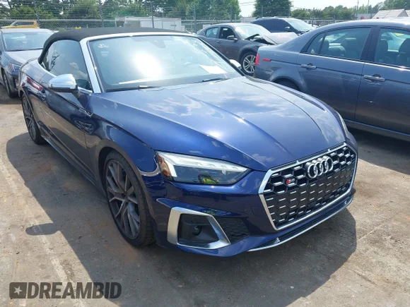 ✅ 2024 Audi S5 Premium Plus • VIN: WAUW4GF52RN000296 • Лот: 42579946. Опубликован ранее на IAAI с пробегом 13 799 миль. Бесплатный доступ к архиву аукционных продаж из США и подробный отчёт об истории автомобиля на DreamBid. Изображение 1.
