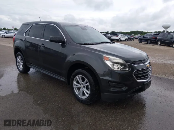 ✅ 2017 Chevrolet Equinox LS • VIN: 2GNFLEEK1H6315795 • Lot: 45341310. Wystawiony na IAAI z przebiegiem 46 808 mil. Bezpłatny archiwum sprzedaży aukcyjnych z USA i szczegółowy raport historii pojazdu na DreamBid. Zdjęcie 1.