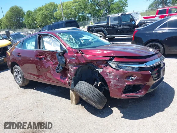 ✅ 2019 Honda Insight LX • VIN: 19XZE4F12KE017411 • Лот: 39716038. Опубліковано раніше на IAAI з пробігом 62 324 миль. Безкоштовний доступ до архіву аукціонних продажів зі США та докладний звіт про історію автомобіля на DreamBid. Зображення 1.