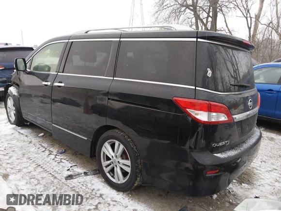 ✅ 2013 Nissan Quest SL • VIN: JN8AE2KP6D9063718 • Lot: 44323725. Wystawiony na IAAI z przebiegiem 136 142 mil. Bezpłatny archiwum sprzedaży aukcyjnych z USA i szczegółowy raport historii pojazdu na DreamBid. Zdjęcie 3.