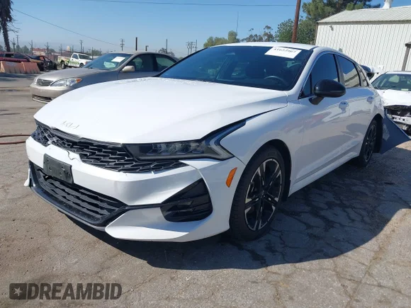 ✅ 2022 Kia K5 GT-Line • VIN: 5XXG64J29NG162607 • Лот: 41654967. Опубліковано раніше на IAAI з пробігом 48 339 миль. Безкоштовний доступ до архіву аукціонних продажів зі США та докладний звіт про історію автомобіля на DreamBid. Зображення 2.