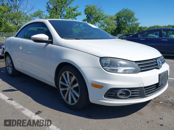 ✅ 2012 Volkswagen Eos Komfort • VIN: WVWBW7AH5CV002323 • Lot: 45276545. Listed on IAAI with 154,544 mi. Free auction sales archive from the USA and detailed vehicle history report at DreamBid. Image 1.