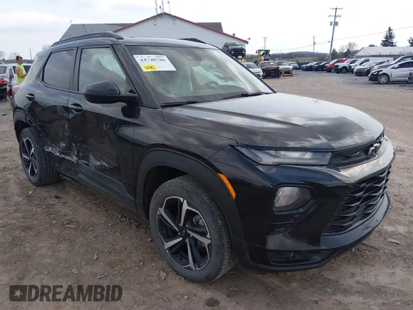 ✅ 2022 Chevrolet TrailBlazer RS • VIN: KL79MUSLXNB080846 • Lot: 44740786. Listed on IAAI with 92,968 mi. Free auction sales archive from the USA and detailed vehicle history report at DreamBid. Image 1.