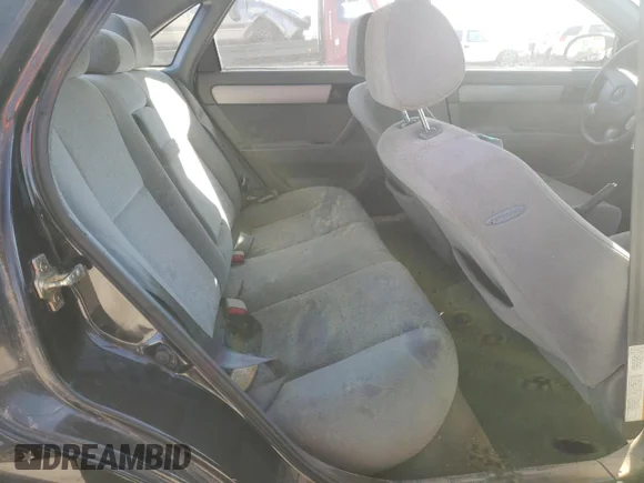 ✅ 2005 Suzuki Forenza S • VIN: KL5JD56Z55K171906 • Lot: 83628624. Listed on Copart with Not provided. Free auction sales archive from the USA and detailed vehicle history report at DreamBid. Image 10.