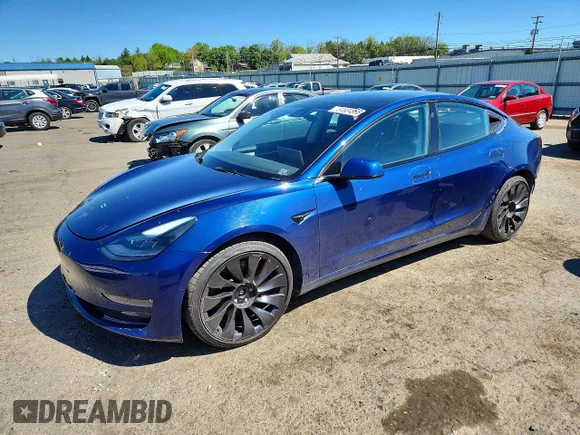 ✅ 2021 Tesla Model 3 Performance • VIN: 5YJ3E1EC8MF091940 • Lot: 51504966. Wystawiony na Copart z przebiegiem 54 967 mil. Bezpłatny archiwum sprzedaży aukcyjnych z USA i szczegółowy raport historii pojazdu na DreamBid. Zdjęcie 1.