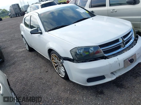 ✅ 2014 Dodge Avenger SE • VIN: 1C3CDZAB5EN116329 • Lot: 42722441. Listed on IAAI with 174,073 mi. Free auction sales archive from the USA and detailed vehicle history report at DreamBid. Image 1.