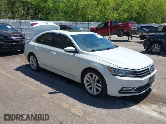 ✅ 2017 Volkswagen Passat SE • VIN: 1VWGT7A39HC030970 • Lot: 45091103. Listed on IAAI with 142,616 mi. Free auction sales archive from the USA and detailed vehicle history report at DreamBid. Image 1.