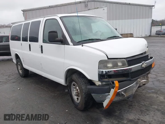 ✅ 2008 Chevrolet Express Passenger • VIN: 1GAGG25K581113716 • Lot: 43888170. Listed on IAAI with 134,251 mi. Free auction sales archive from the USA and detailed vehicle history report at DreamBid. Image 1.