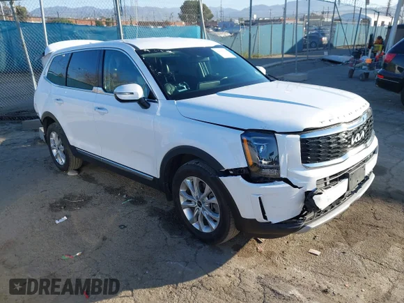 ✅ 2022 Kia Telluride LX • VIN: 5XYP24HCXNG245386 • Lot: 44308208. Listed on IAAI with 47,648 mi. Free auction sales archive from the USA and detailed vehicle history report at DreamBid. Image 1.