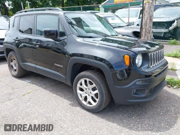 ✅ 2017 Jeep Renegade Latitude • VIN: ZACCJBBB6HPG09183 • Lot: 45441361. Listed on IAAI with 58,357 mi. Free auction sales archive from the USA and detailed vehicle history report at DreamBid. Image 1.