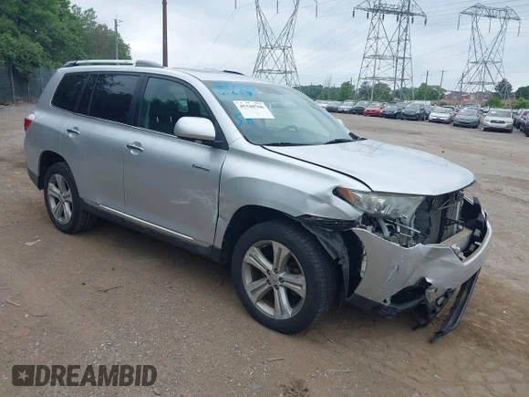 ✅ 2012 Toyota Highlander Limited • VIN: 5TDDK3EH9CS129643 • Лот: 45340766. Опубликован ранее на IAAI с пробегом 146 504 миль. Бесплатный доступ к архиву аукционных продаж из США и подробный отчёт об истории автомобиля на DreamBid. Изображение 1.