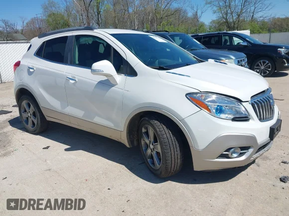 ✅ 2014 Buick Encore Convenience • VIN: KL4CJBSB0EB784450 • Lot: 44788748. Listed on IAAI with 61,142 mi. Free auction sales archive from the USA and detailed vehicle history report at DreamBid. Image 1.