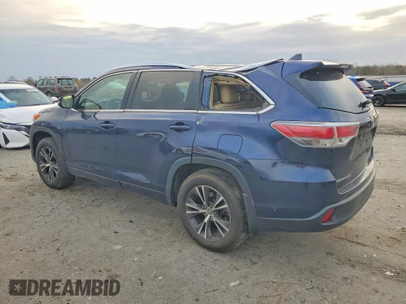 ✅ 2016 Toyota Highlander XLE • VIN: 5TDJKRFH8GS294934 • Лот: 47537856. Опубликован ранее на Copart с пробегом 96 902 миль. Бесплатный доступ к архиву аукционных продаж из США и подробный отчёт об истории автомобиля на DreamBid. Изображение 2.