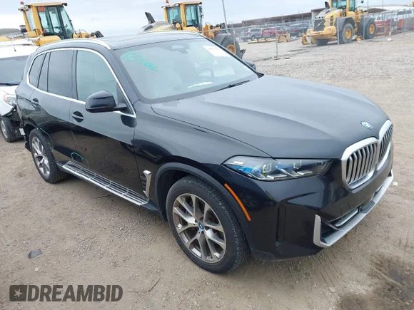 ✅ 2024 BMW X5 xDrive50e • VIN: 5UX43EU09R9U02235 • Lot: 45064376. Wystawiony na IAAI z przebiegiem 57 807 mil. Bezpłatny archiwum sprzedaży aukcyjnych z USA i szczegółowy raport historii pojazdu na DreamBid. Zdjęcie 1.