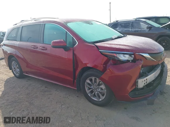 ✅ 2023 Toyota Sienna LE • VIN: 5TDKRKEC7PS164589 • Лот: 44378249. Опубликован ранее на IAAI с пробегом 51 607 миль. Бесплатный доступ к архиву аукционных продаж из США и подробный отчёт об истории автомобиля на DreamBid. Изображение 1.