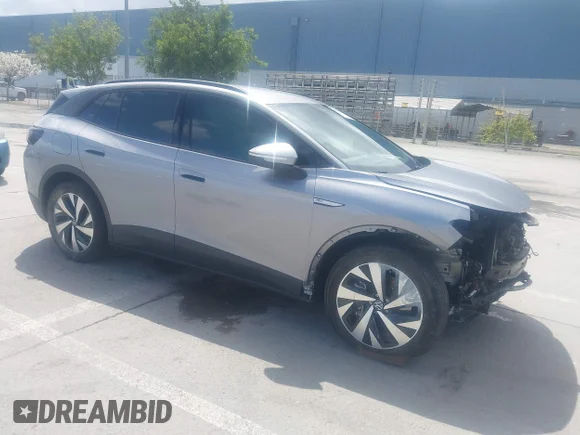 ✅ 2023 Volkswagen ID.4 Pro • VIN: 1V2CMPE85PC010829 • Lot: 41922788. Listed on IAAI with 19,448 mi. Free auction sales archive from the USA and detailed vehicle history report at DreamBid. Image 1.