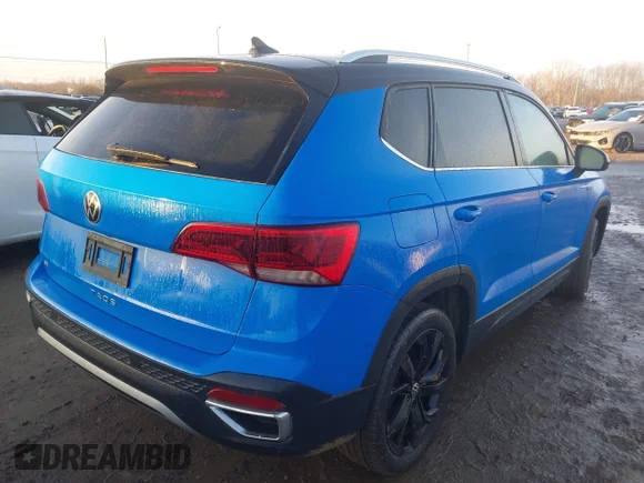 ✅ 2023 Volkswagen Taos SE • VIN: 3VVEX7B28PM369318 • Lot: 44090629. Wystawiony na IAAI z przebiegiem 24 577 mil. Bezpłatny archiwum sprzedaży aukcyjnych z USA i szczegółowy raport historii pojazdu na DreamBid. Zdjęcie 4.