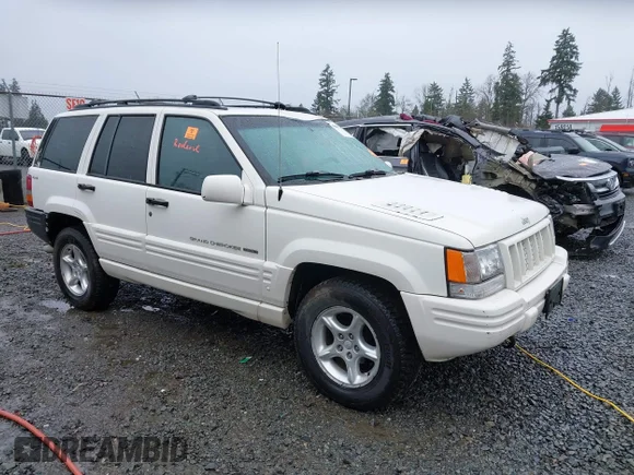 ✅ 1998 Jeep Grand Cherokee Limited • VIN: 1J4GZ88Z6WC302660 • Lot: 44286711. Listed on IAAI with 233,127 mi. Free auction sales archive from the USA and detailed vehicle history report at DreamBid. Image 1.