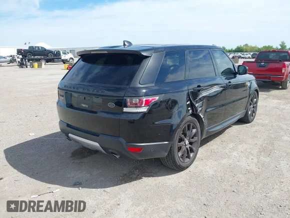✅ 2017 Land Rover Range Rover Sport HSE • VIN: SALWR2FK0HA166134 • Lot: 44791542. Listed on IAAI with 156,659 mi. Free auction sales archive from the USA and detailed vehicle history report at DreamBid. Image 4.