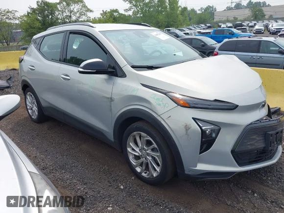 ✅ 2023 Chevrolet Bolt EUV LT • VIN: 1G1FY6S00P4168493 • Lot: 42892161. Listed on IAAI with 41,835 mi. Free auction sales archive from the USA and detailed vehicle history report at DreamBid. Image 1.