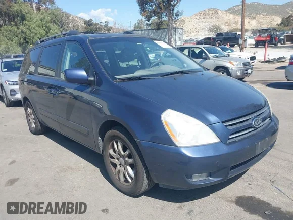 ✅ 2007 Kia Sedona EX • VIN: KNDMB233176164703 • Lot: 41970003. Wystawiony na IAAI z przebiegiem 165 479 mil. Bezpłatny archiwum sprzedaży aukcyjnych z USA i szczegółowy raport historii pojazdu na DreamBid. Zdjęcie 1.