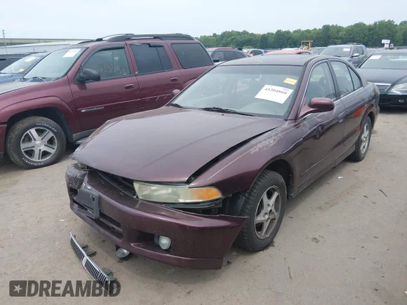 ✅ 1999 Mitsubishi Galant ES • VIN: 4A3AA46G1XE061817 • Lot: 45204860. Wystawiony na IAAI z przebiegiem 149 145 mil. Bezpłatny archiwum sprzedaży aukcyjnych z USA i szczegółowy raport historii pojazdu na DreamBid. Zdjęcie 2.