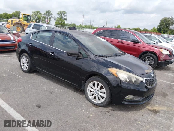 ✅ 2014 Kia Forte EX • VIN: KNAFX4A84E5166840 • Лот: 45168782. Опубліковано раніше на IAAI з пробігом 89 240 миль. Безкоштовний доступ до архіву аукціонних продажів зі США та докладний звіт про історію автомобіля на DreamBid. Зображення 1.