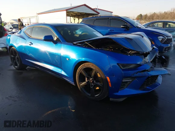 ✅ 2018 Chevrolet Camaro 1SS • VIN: 1G1FF1R71J0138395 • Lot: 44363278. Listed on IAAI with 32,414 mi. Free auction sales archive from the USA and detailed vehicle history report at DreamBid. Image 1.