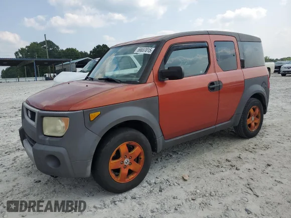 ✅ 2003 Honda Element EX • VIN: 5J6YH18523L017347 • Lot: 58837015. Listed on Copart with 294,308 mi. Free auction sales archive from the USA and detailed vehicle history report at DreamBid. Image 1.