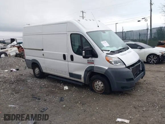 ✅ 2017 Ram ProMaster Cargo • VIN: 3C6TRVBG7HE516117 • Lot: 44114658. Listed on IAAI with 139,436 mi. Free auction sales archive from the USA and detailed vehicle history report at DreamBid. Image 1.
