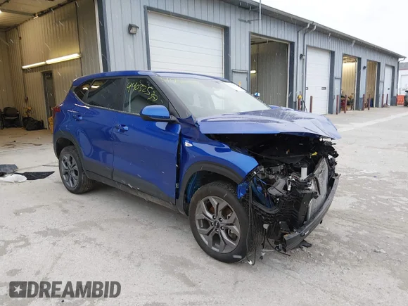 ✅ 2024 Kia Seltos LX • VIN: KNDEPCAA7R7646571 • Lot: 44032530. Listed on IAAI with 22,875 mi. Free auction sales archive from the USA and detailed vehicle history report at DreamBid. Image 1.