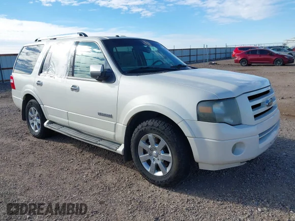 ✅ 2007 Ford Expedition Limited • VIN: 1FMFU20527LA65412 • Lot: 43841348. Wystawiony na IAAI z przebiegiem 213 292 mil. Bezpłatny archiwum sprzedaży aukcyjnych z USA i szczegółowy raport historii pojazdu na DreamBid. Zdjęcie 1.