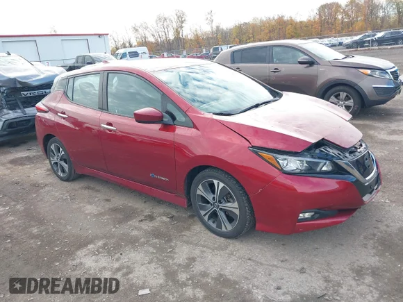 ✅ 2019 Nissan LEAF S • VIN: 1N4AZ1CP1KC308729 • Lot: 43512887. Listed on IAAI with 65,476 mi. Free auction sales archive from the USA and detailed vehicle history report at DreamBid. Image 1.